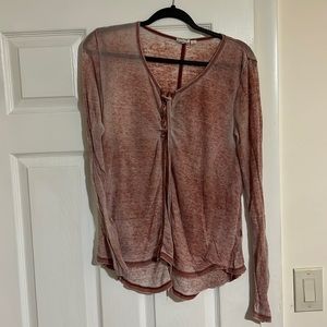 Rustic red soft Long sleeve